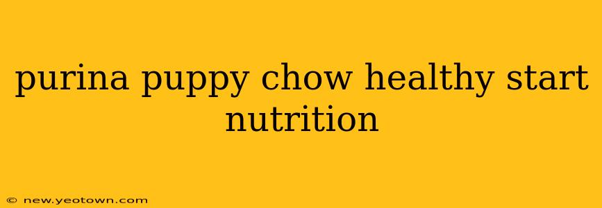 purina puppy chow healthy start nutrition