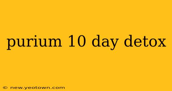 purium 10 day detox