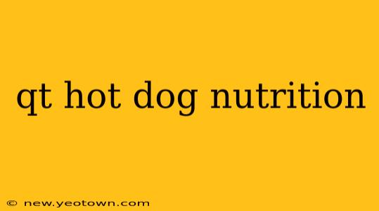 qt hot dog nutrition