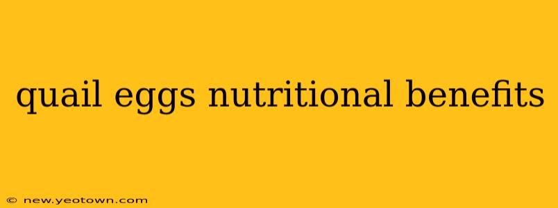 quail eggs nutritional benefits
