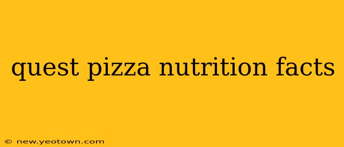 quest pizza nutrition facts