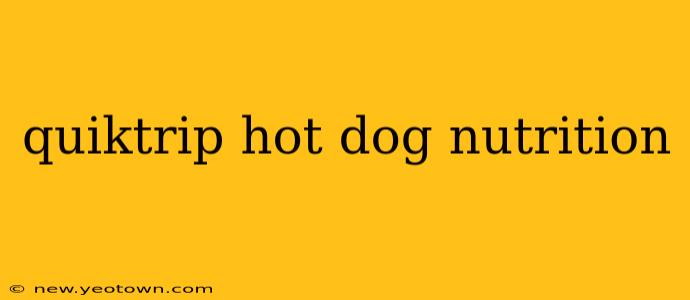 quiktrip hot dog nutrition