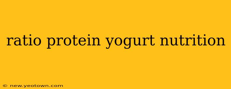 ratio protein yogurt nutrition