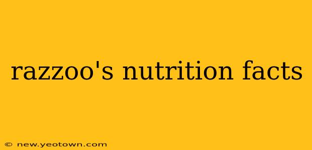 razzoo's nutrition facts