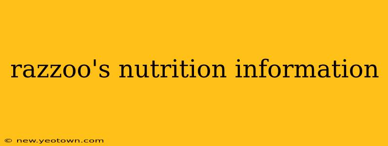 razzoo's nutrition information