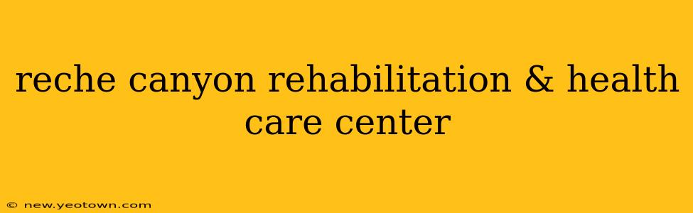 reche canyon rehabilitation & health care center