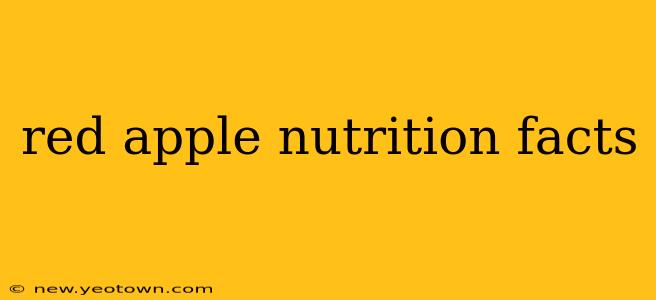 red apple nutrition facts