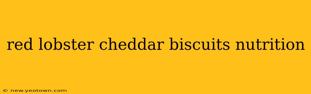 red lobster cheddar biscuits nutrition