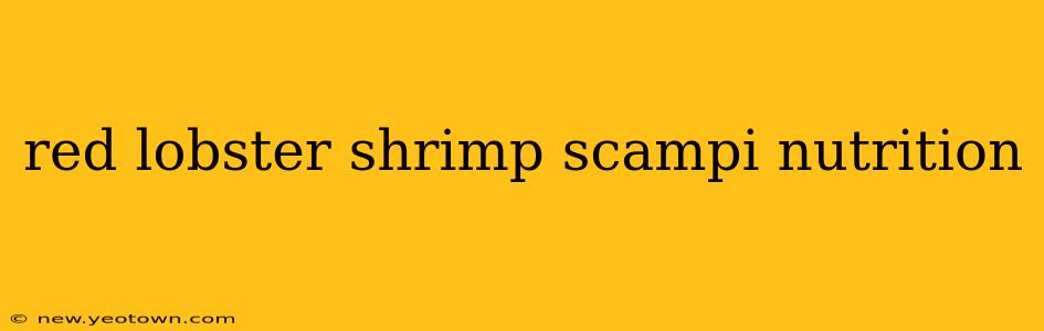 red lobster shrimp scampi nutrition