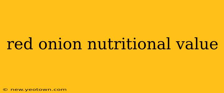 red onion nutritional value