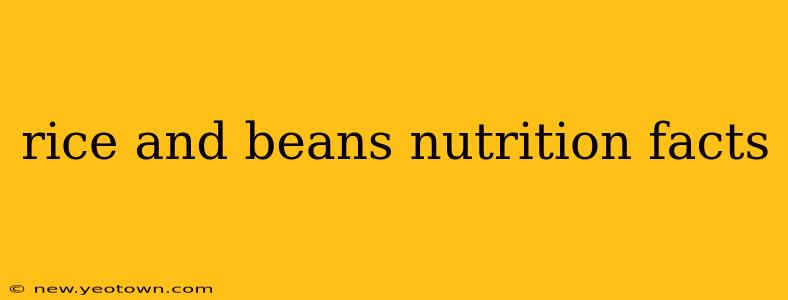 rice and beans nutrition facts