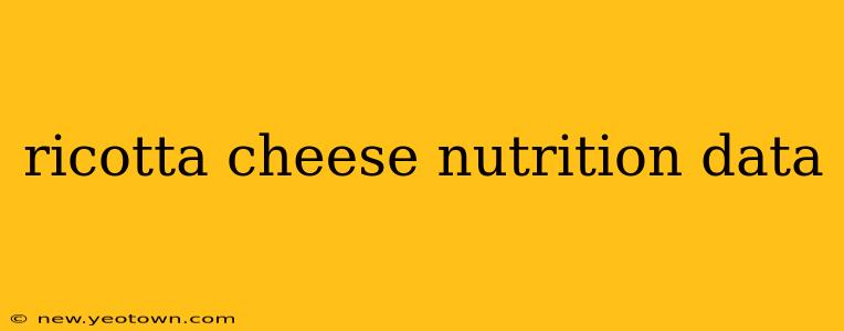 ricotta cheese nutrition data
