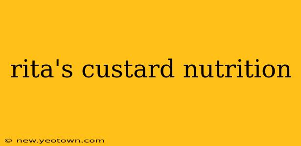 rita's custard nutrition