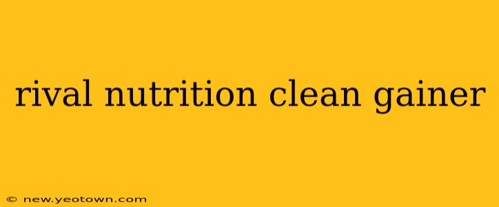 rival nutrition clean gainer