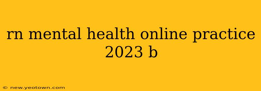 rn mental health online practice 2023 b