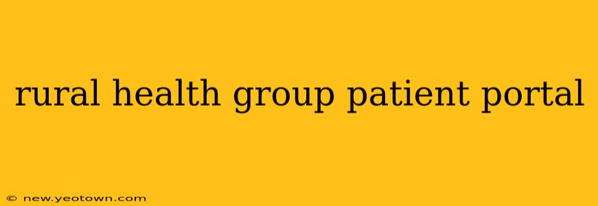 rural health group patient portal