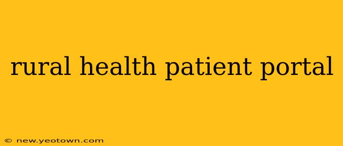 rural health patient portal