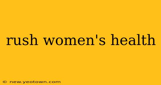 rush women's health