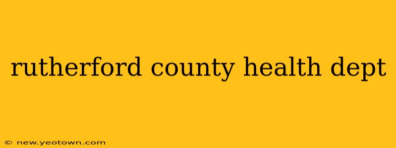 rutherford county health dept