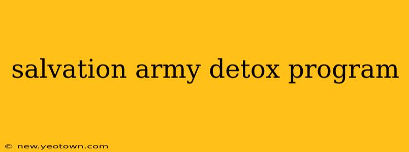 salvation army detox program