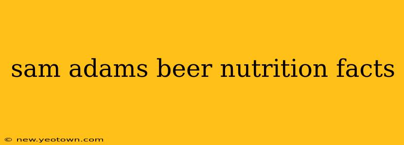 sam adams beer nutrition facts