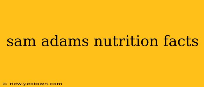 sam adams nutrition facts