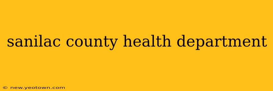 sanilac county health department