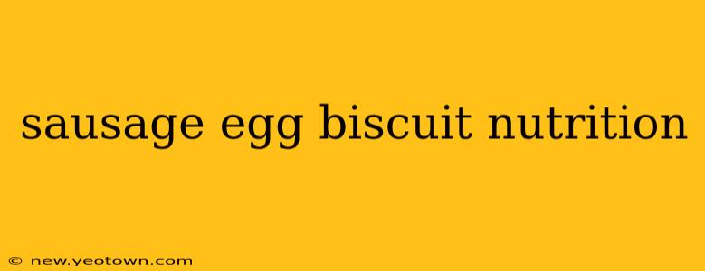 sausage egg biscuit nutrition