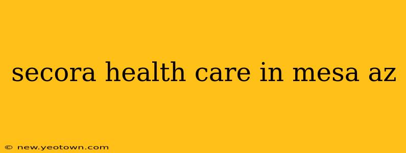 secora health care in mesa az
