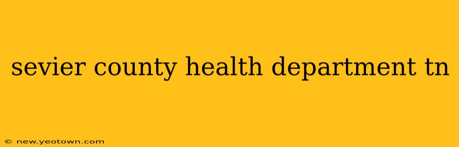sevier county health department tn