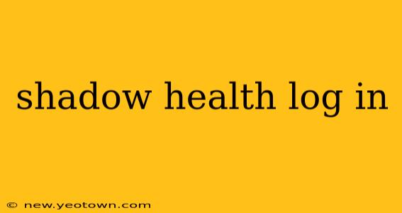 shadow health log in