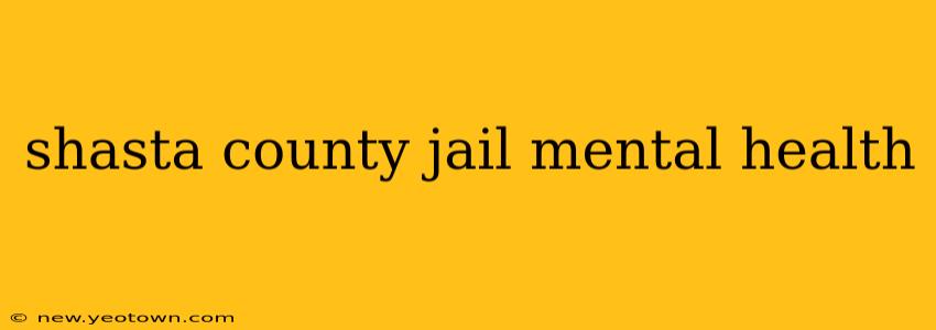shasta county jail mental health