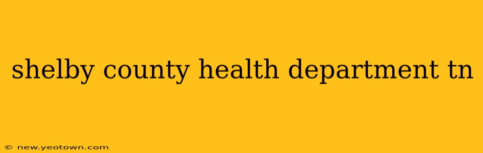shelby county health department tn