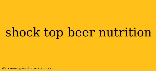shock top beer nutrition