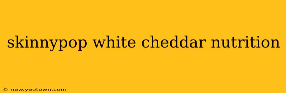 skinnypop white cheddar nutrition