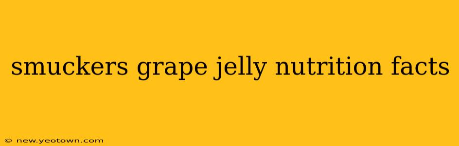 smuckers grape jelly nutrition facts