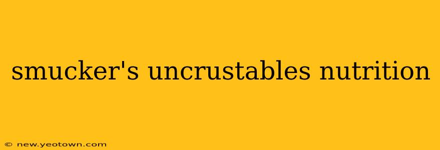 smucker's uncrustables nutrition