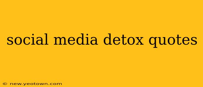 social media detox quotes