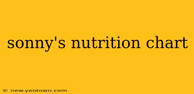 sonny's nutrition chart