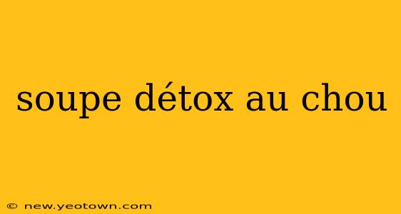 soupe détox au chou