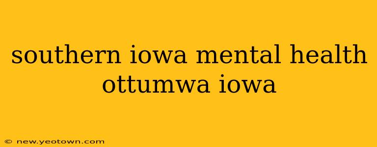 southern iowa mental health ottumwa iowa