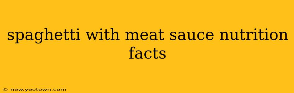 spaghetti with meat sauce nutrition facts