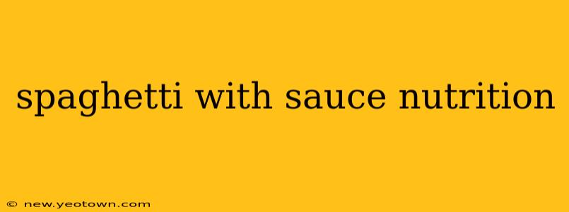 spaghetti with sauce nutrition