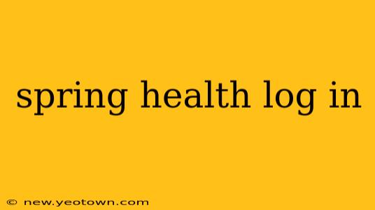 spring health log in