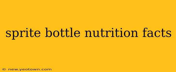 sprite bottle nutrition facts