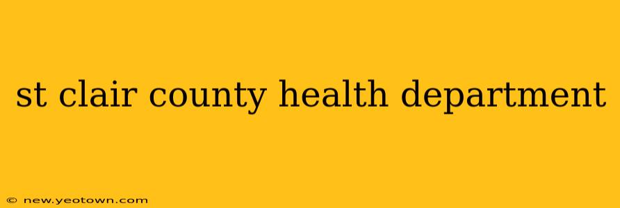 st clair county health department
