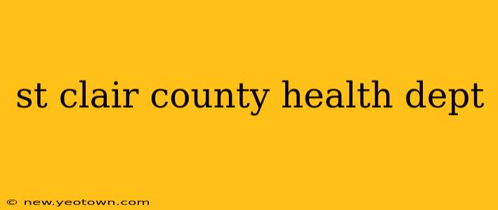 st clair county health dept