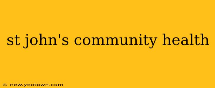 st john's community health