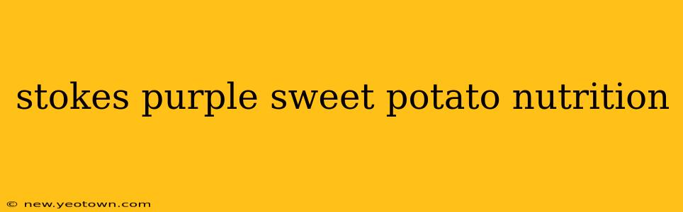 stokes purple sweet potato nutrition