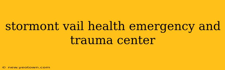 stormont vail health emergency and trauma center